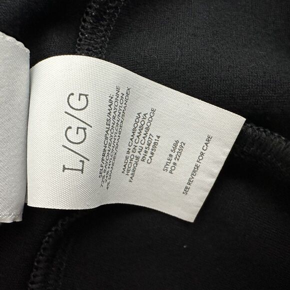 CAbi Pants Womens Large Black Cropped Relaxed Leggings Lounge Pockets 5686 - Picture 7 of 14